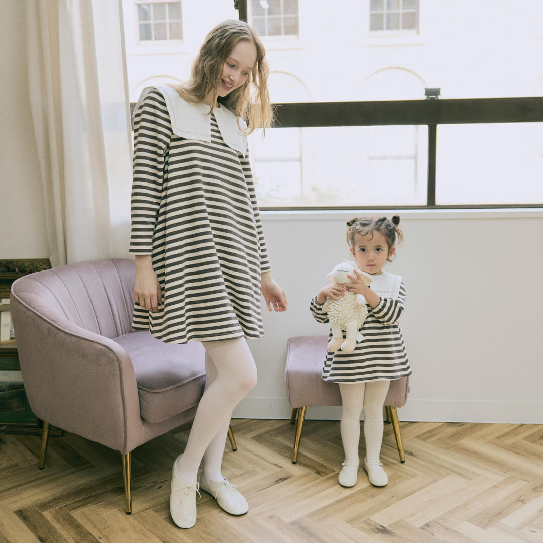 Sailor Collar Dress / BABY(WHITE��BEIGE)