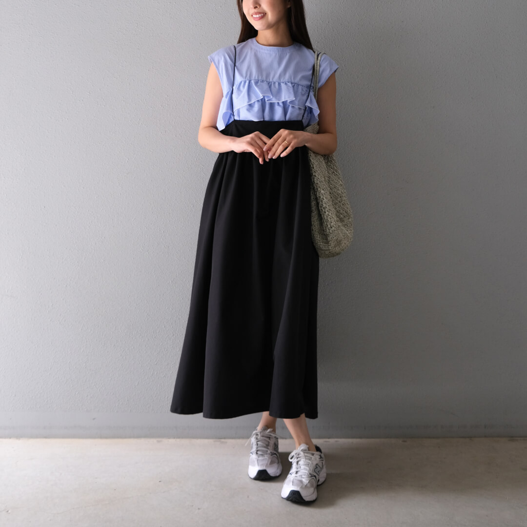 フレンチティアードフリルブラウス(STRIPE) | すべての商品 | UN MINOU