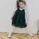 Sheer Flower Jumper Dress / BABY(BLACK) 