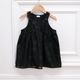 Sheer Flower Jumper Dress / BABY(BLACK) 