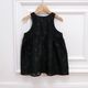 Sheer Flower Jumper Dress / BABY(BLACK) 