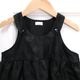 Sheer Flower Jumper Dress / BABY(BLACK) 