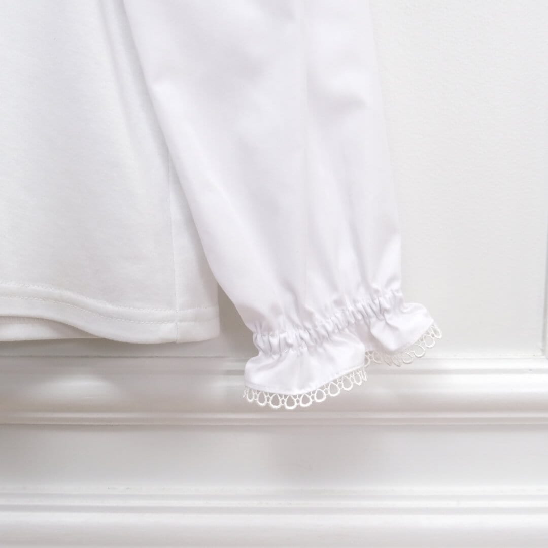 Picot Collar Docking Tops / BABY(WHITE)