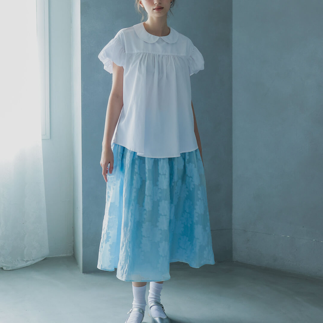 ボリュームフラワースカート(BLUE) | すべての商品 | UN MINOU 