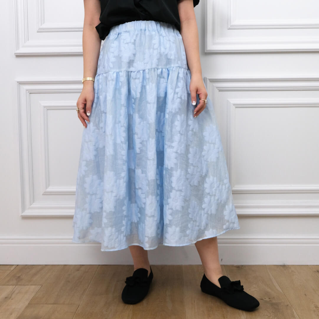 ボリュームフラワースカート(BLUE) | すべての商品 | UN MINOU 