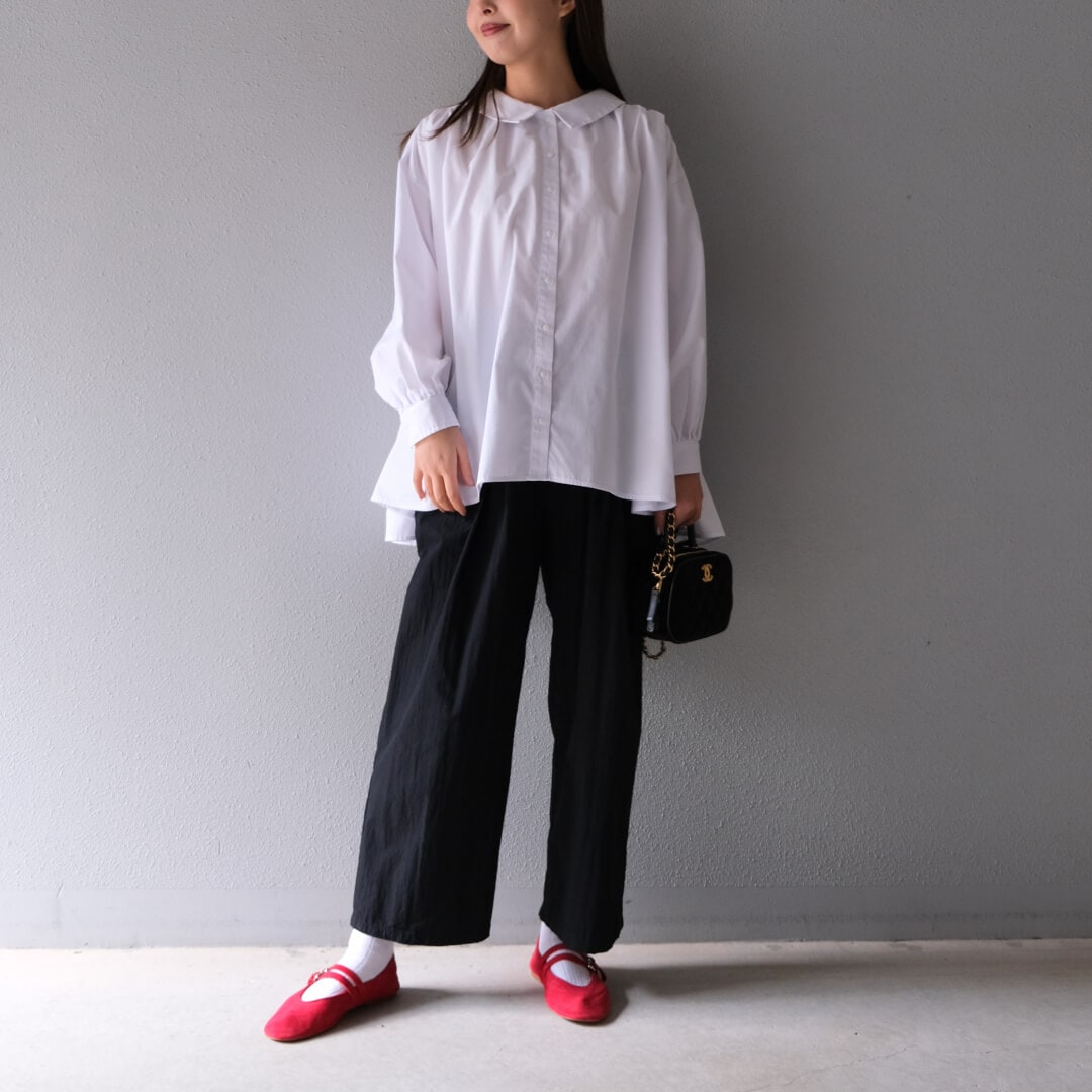 UNMINOU　アンミヌ　バックティアードブラウス　トップス バックティアードブラウス(WHITE) | すべての商品 | UN MINOU