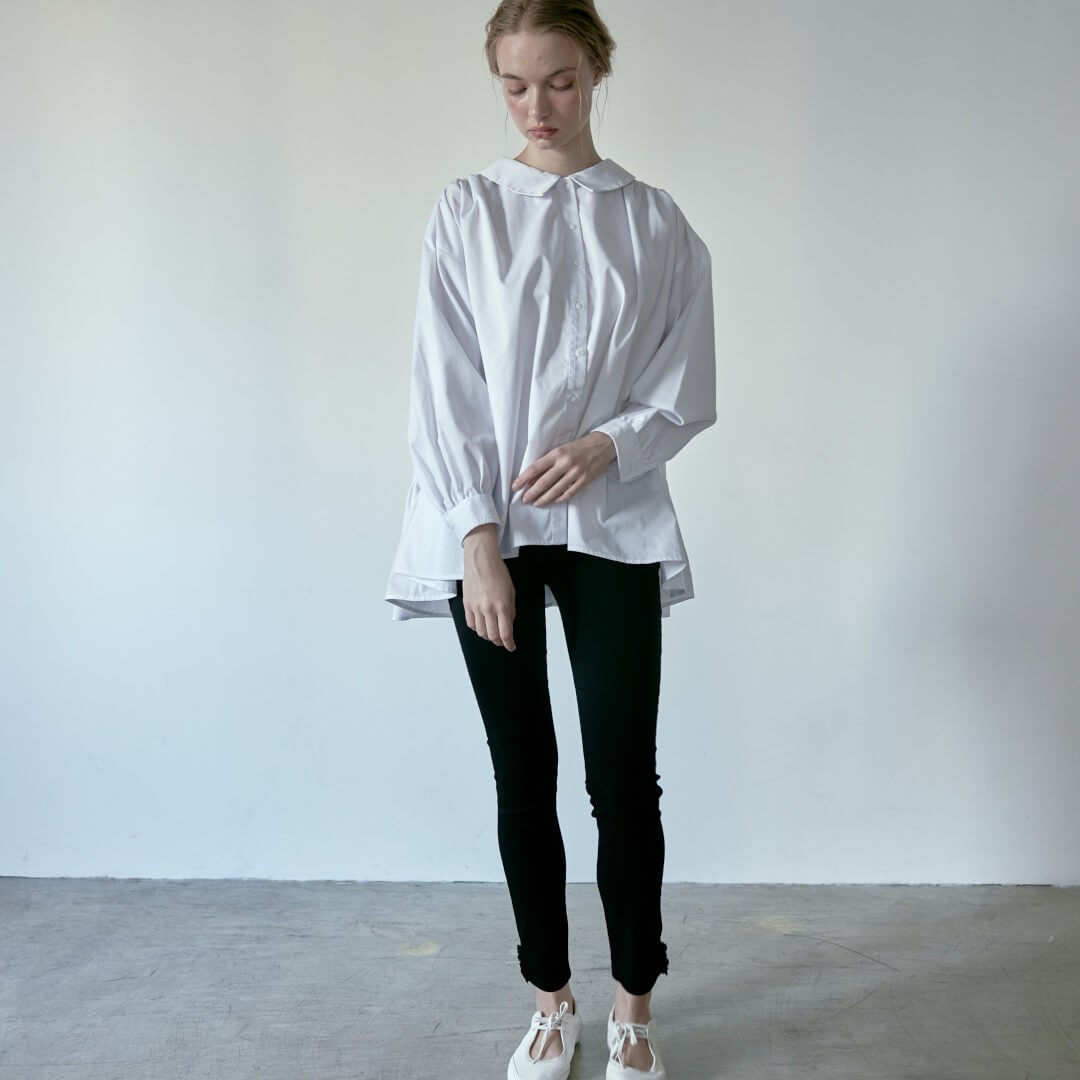 UNMINOU　アンミヌ　バックティアードブラウス　トップス バックティアードブラウス(WHITE) | すべての商品 | UN MINOU