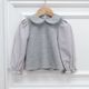 Picot Collar Docking Tops / BABY(GRAY)