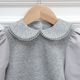 Picot Collar Docking Tops / BABY(GRAY)