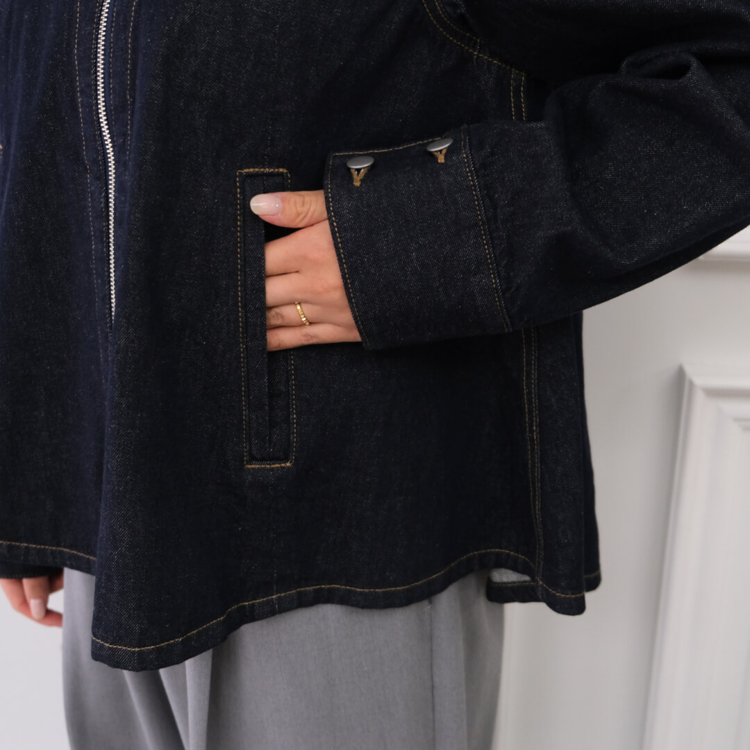 �ե쥢�ǥ˥ॸ�㥱�å�(NAVY)