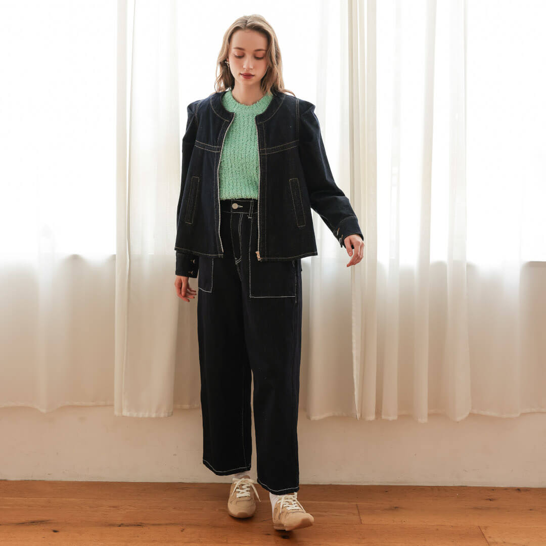 �ե쥢�ǥ˥ॸ�㥱�å�(NAVY)