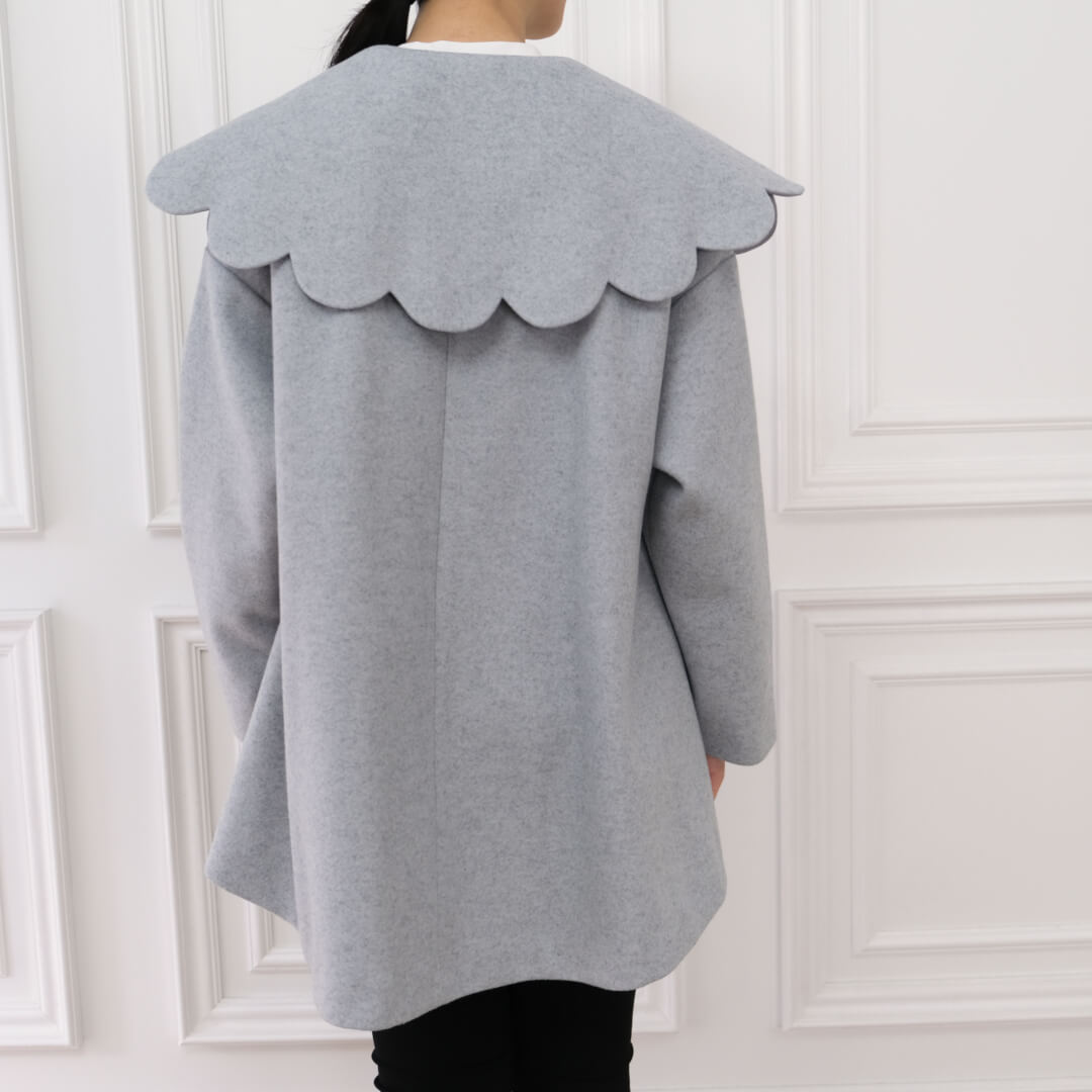 スカラップリバーガウン(GRAY) | すべての商品 | UN MINOU