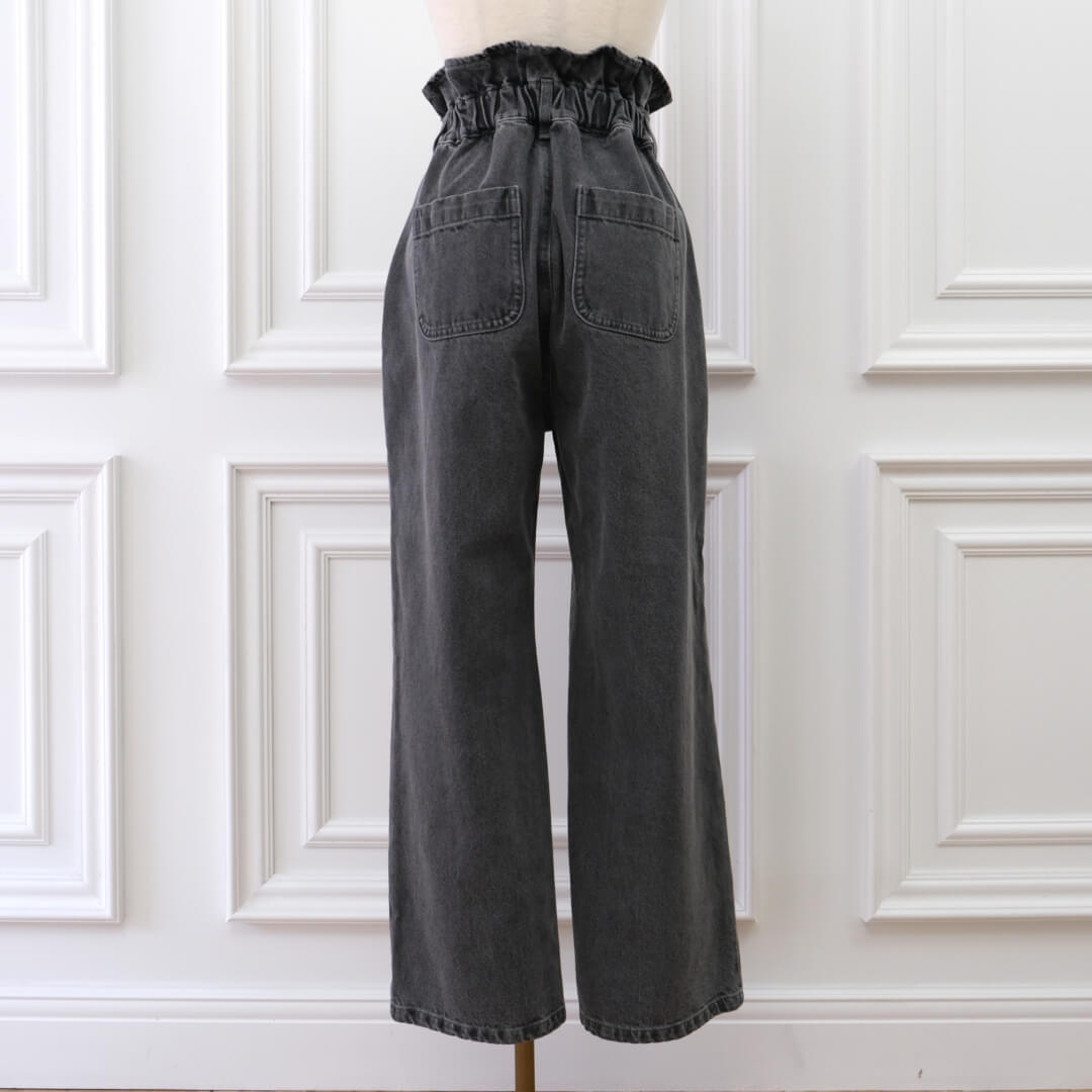 新品 完売品 unminou ウエストフリルデニム GRAY ウエストフリルデニム(GRAY) | すべての商品 | UN MINOU