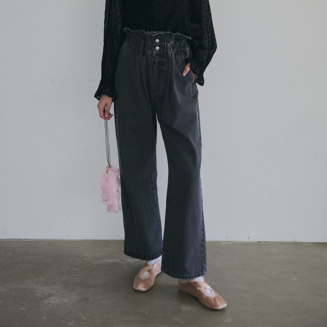 ウエストフリルデニム(GRAY) | すべての商品 | UN MINOU