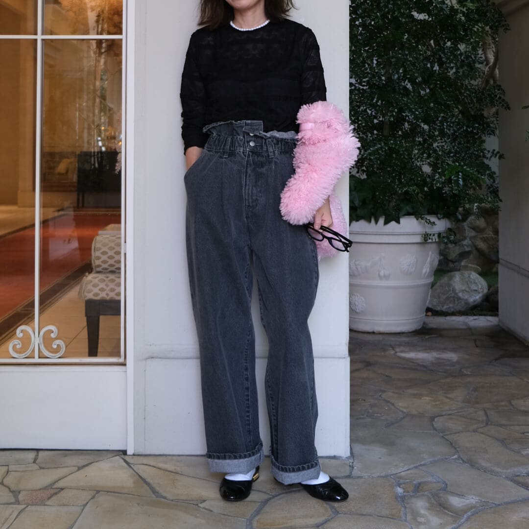 ウエストフリルデニム(GRAY) | すべての商品 | UN MINOU