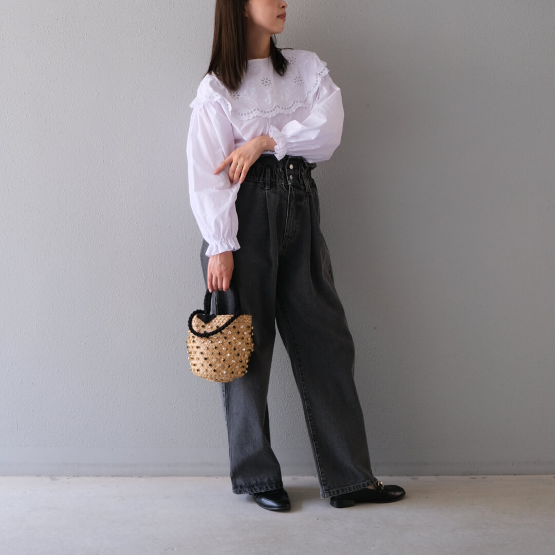 ウエストフリルデニム(GRAY) | すべての商品 | UN MINOU