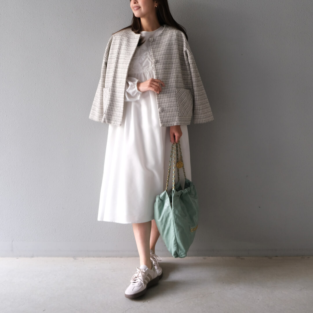 ツイードチェックジャケット(WHITE) | すべての商品 | UN MINOU