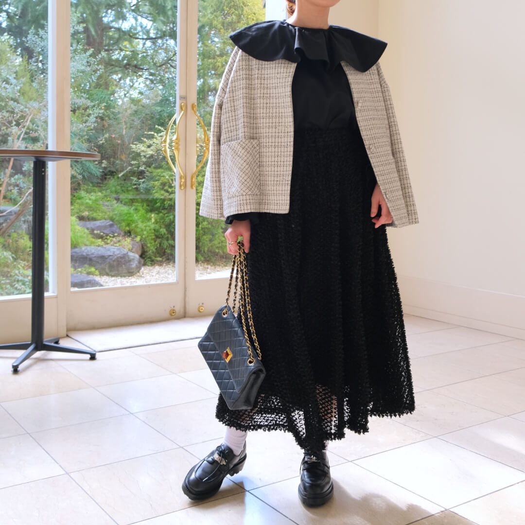 ツイードチェックジャケット(WHITE) | すべての商品 | UN MINOU