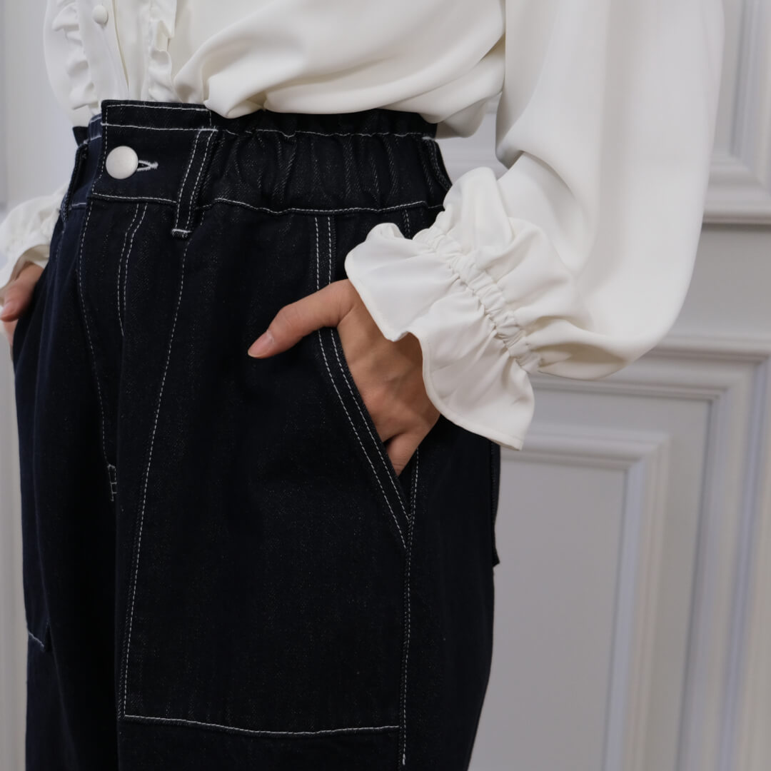 ベイカーデニム(NAVY) | すべての商品 | UN MINOU