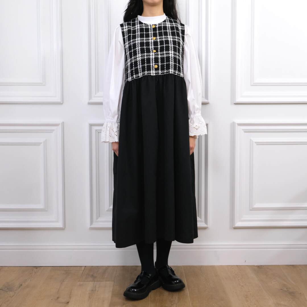 ツイードドッキングジャンスカ(BLACK) | すべての商品 | UN MINOU 