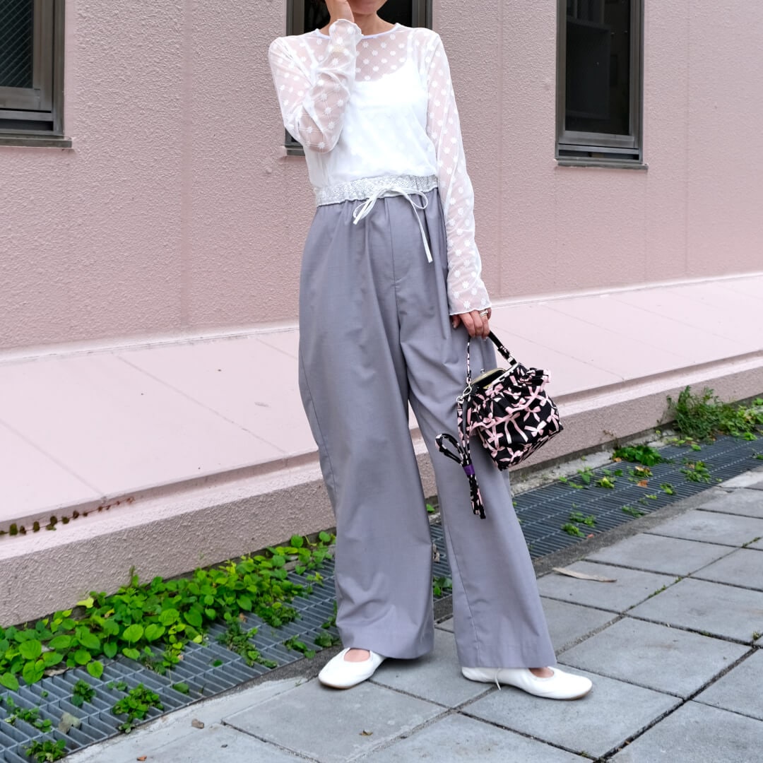 Fleur Sheer Tops(WHITE) | 新着商品 | UN MINOU