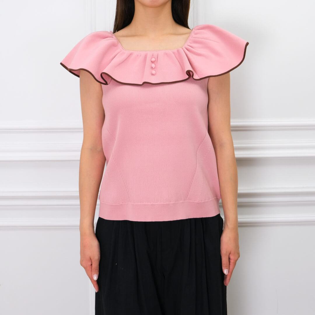 Round Frill Tops(PINK)
