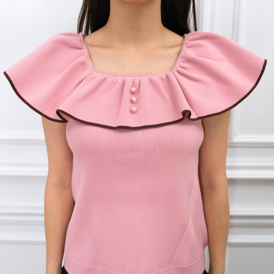 Round Frill Tops(PINK)