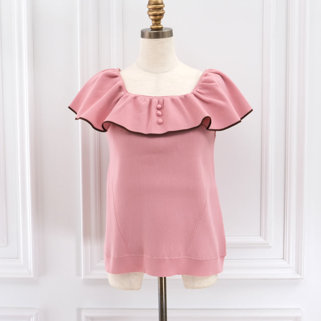 Round Frill Tops(PINK)