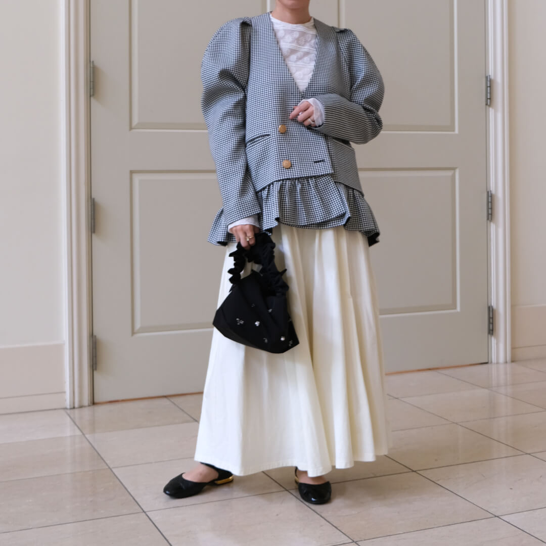 フリルデュエジャケット(CHECK) | すべての商品 | UN MINOU