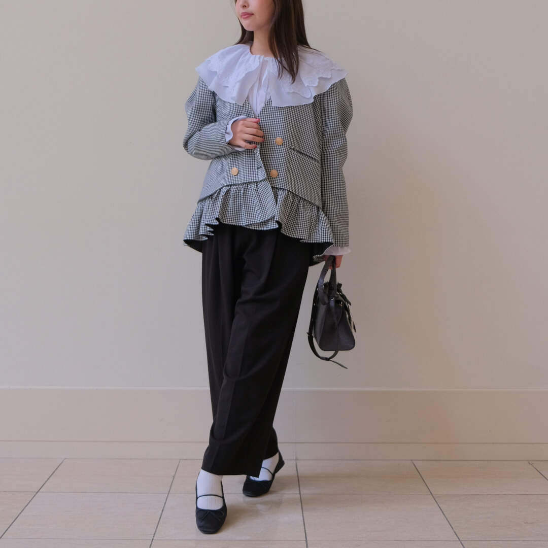 フリルデュエジャケット(CHECK) | すべての商品 | UN MINOU