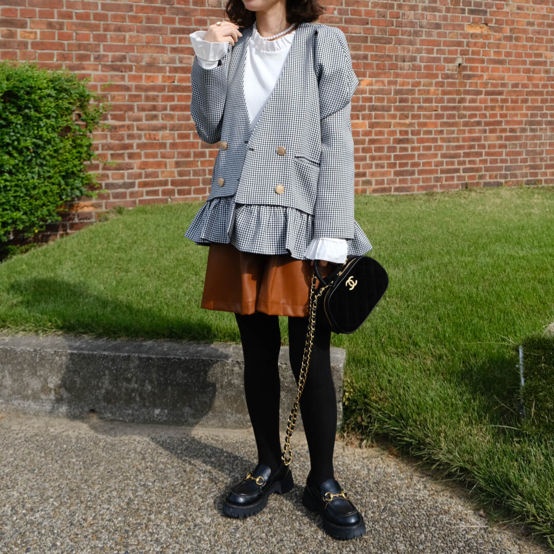 フリルデュエジャケット(CHECK) | 9/26(fri) new in | UN MINOU