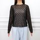 Fleur Sheer Tops(BLACK)