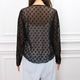 Fleur Sheer Tops(BLACK)