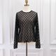 Fleur Sheer Tops(BLACK)