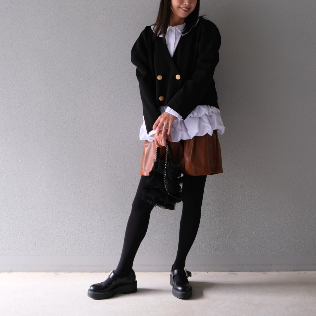 フリルデュエジャケット(BLACK) | すべての商品 | UN MINOU