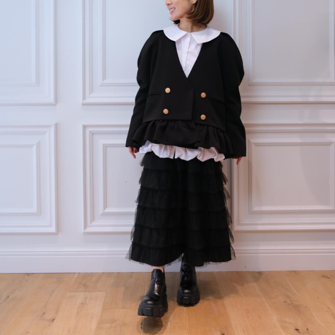 フリルデュエジャケット(BLACK) | すべての商品 | UN MINOU