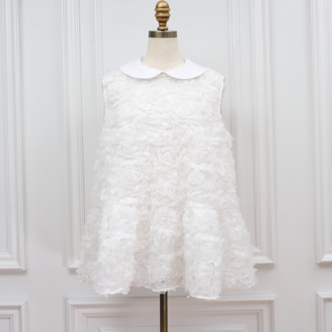 アップリケフラワーモチーフブラウス (WHITE) | すべての商品 | UN MINOU