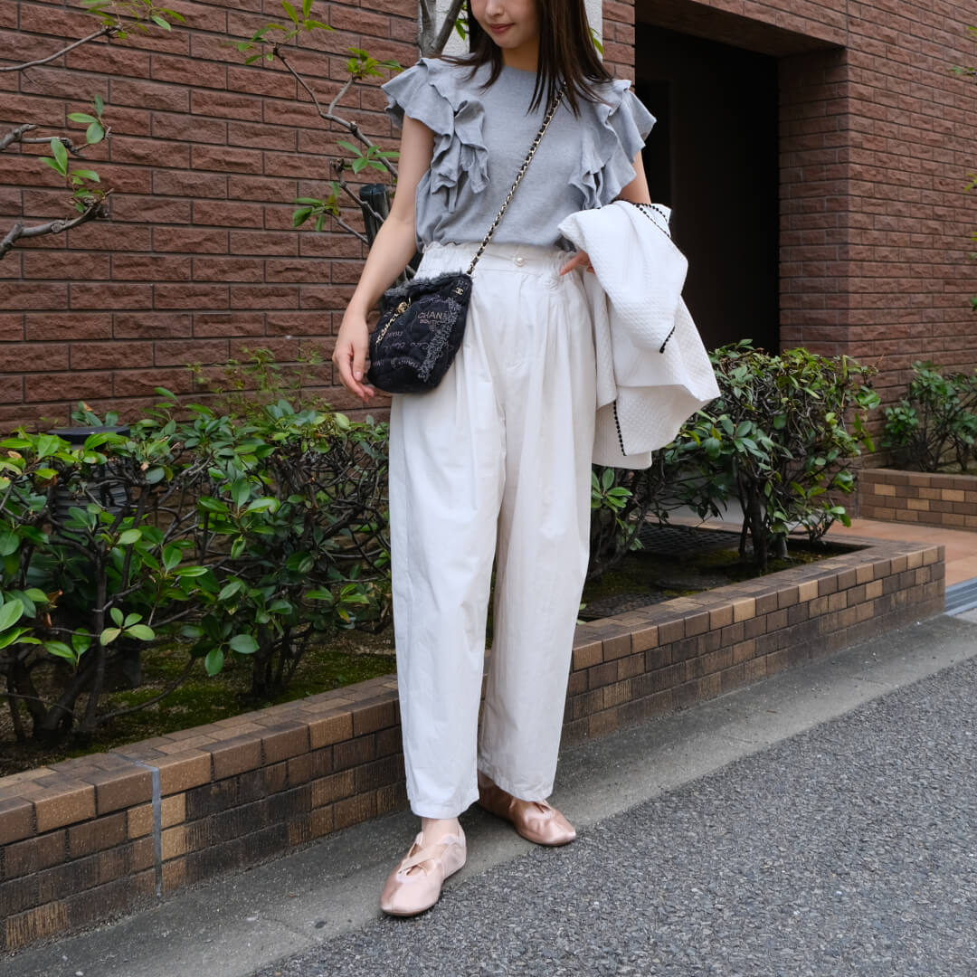 タックパールパンツ(WHITE) | すべての商品 | UN MINOU