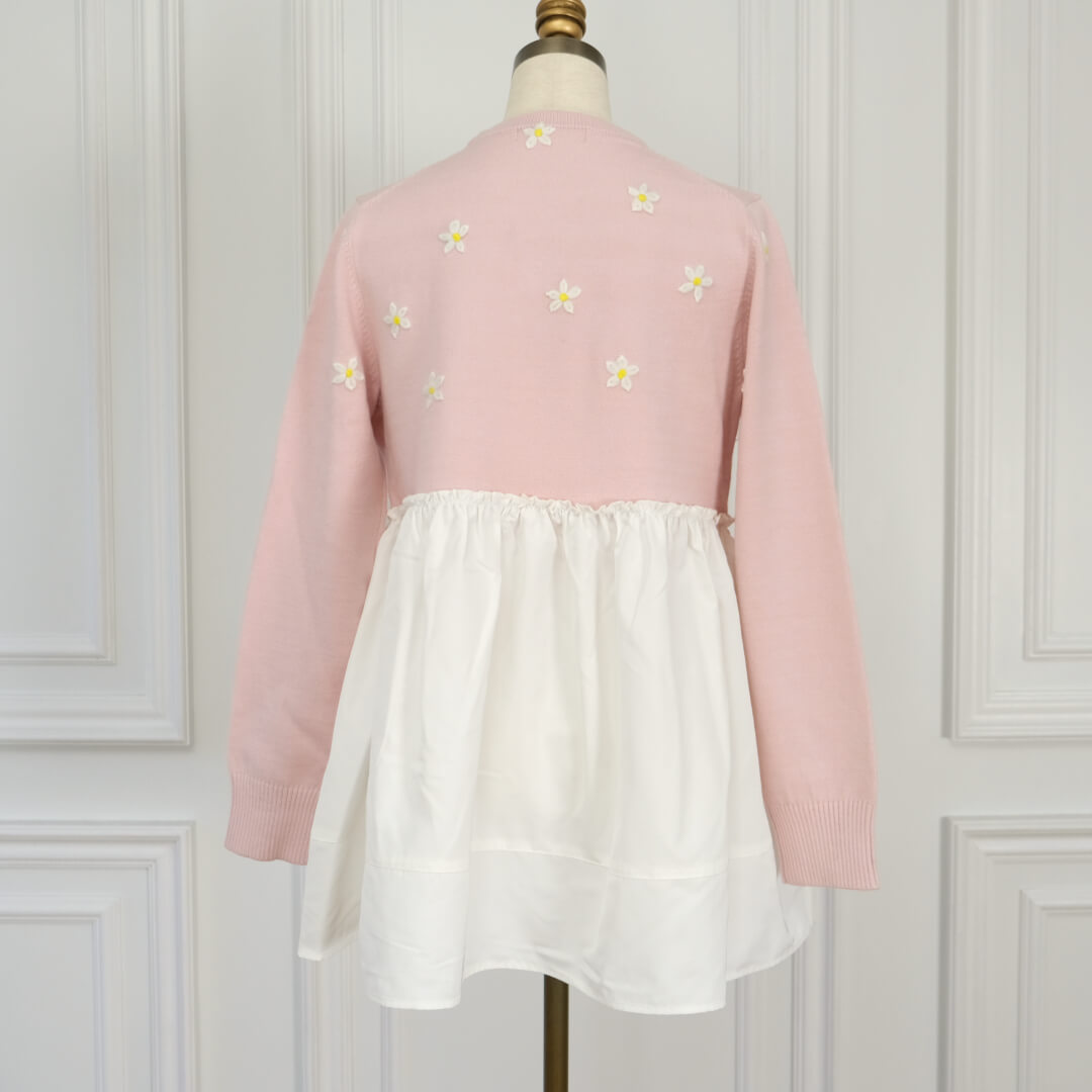 刺繍フラワードッキングニット(PINK) | すべての商品 | UN MINOU