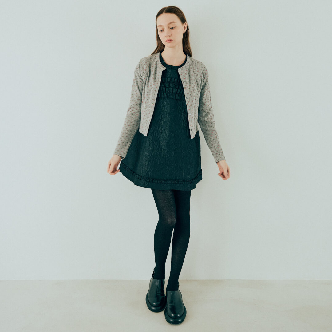 Petit Fleur Cardigan(GRAY)