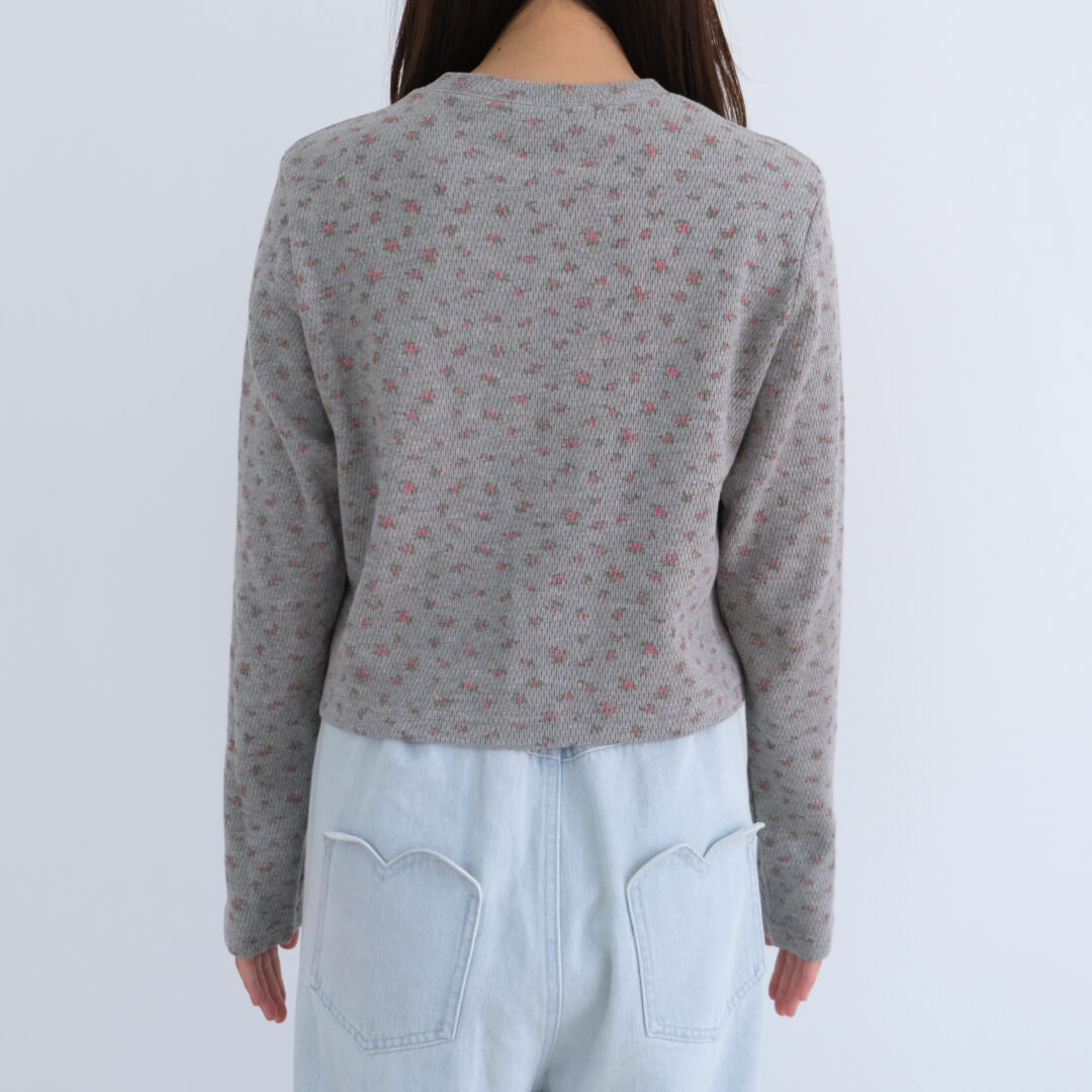Petit Fleur Cardigan(GRAY)