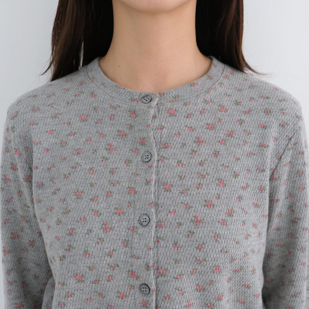 Petit Fleur Cardigan(GRAY)