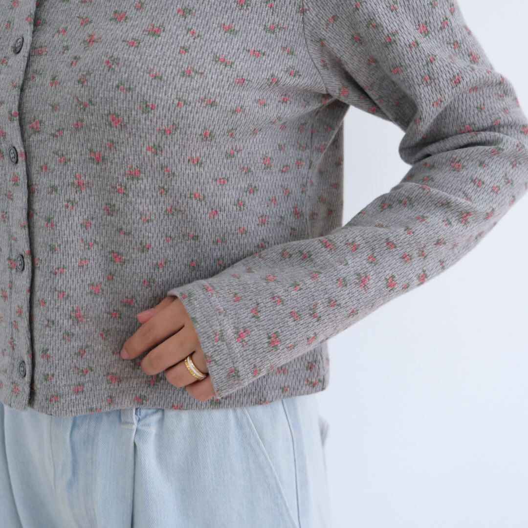 Petit Fleur Cardigan(GRAY)