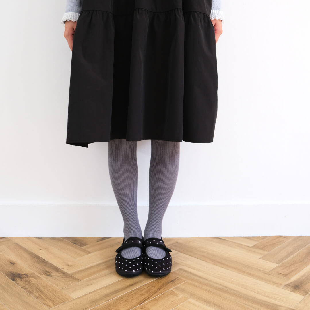 Double Frill Jumper Dress(BLACK)
