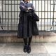 Double Frill Jumper Dress(BLACK)