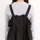 Double Frill Jumper Dress(BLACK)