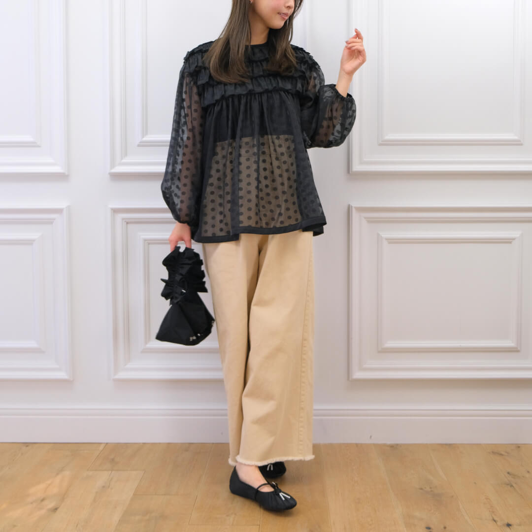 �ɥåȥ������֥饦��(BLACK)