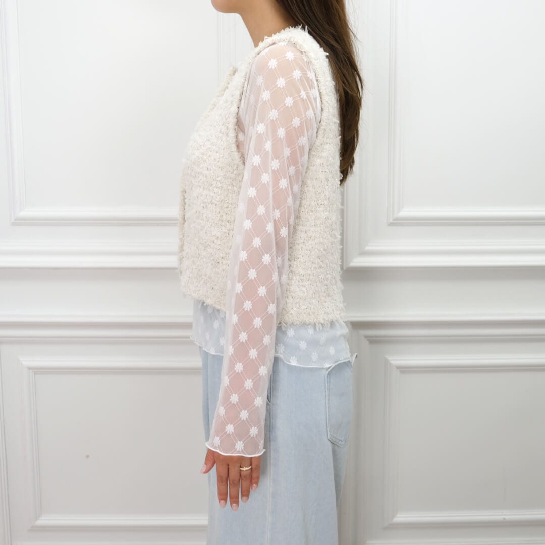 Classic Knit Vest(WHITE)