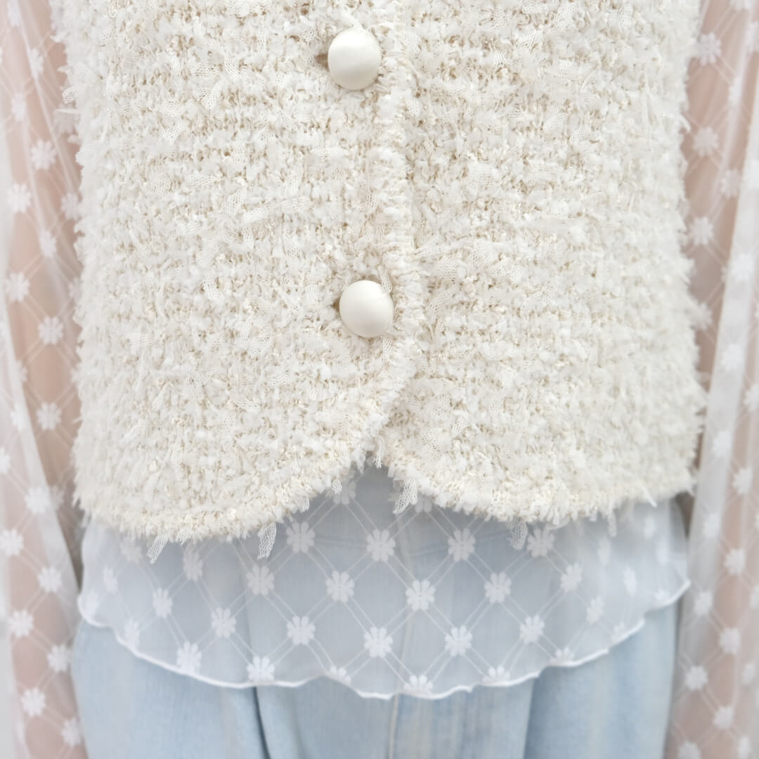 Classic Knit Vest(WHITE) | すべての商品 | UN MINOU