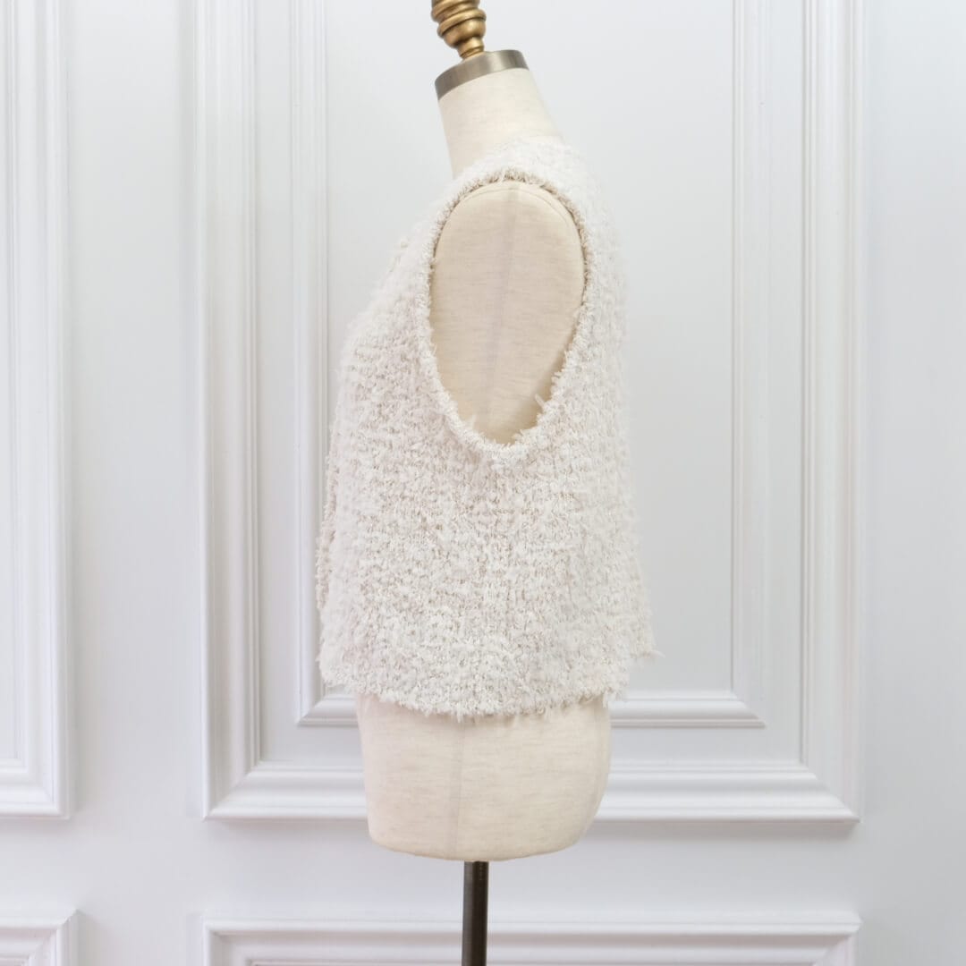 Classic Knit Vest(WHITE)